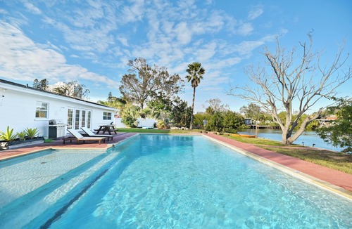 St. Petersburg House | Tropical oceanfront Oasis, 2 BR with Saltwater pool in Florida