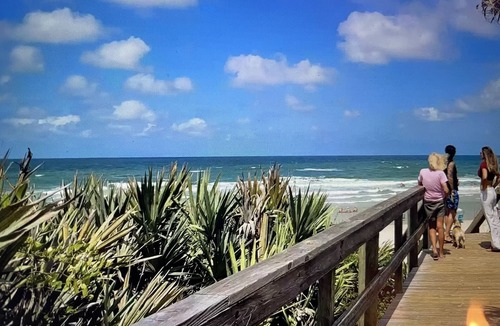 New Smyrna Beach Condo | Updated rates:Oceanwalk bldg 2: 2 bed 2 bath w Ocean view from balcony. Pet fee