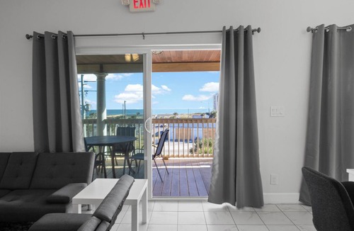 Crescent Beach Apartment | Villa Del Mare Unit 5, 3rd floor 2-bedroom 2 bath suite with ocean view.