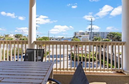 Crescent Beach Apartment | Villa Del Mare Unit 4, 2nd floor 2 bedrooms, 2 bath Ocean View.