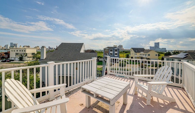 1 Block to Inlet Beach: Brigantine Family Home