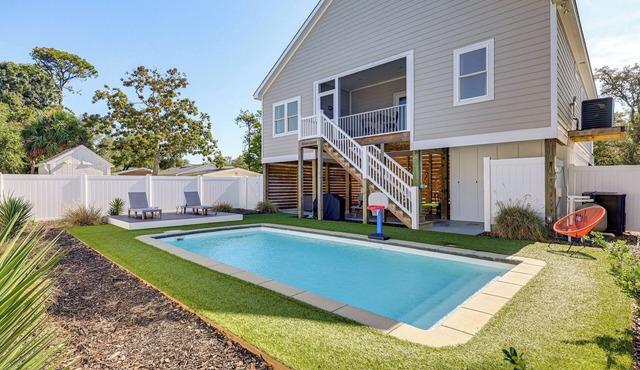 < 1 Mi to Beach: Home w/Pool in Oak Island!