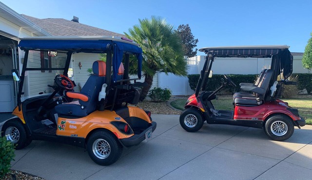 2 GOLF CARTS - Putting Green, 3 bed Courtyard Villa, 1 mile from Sumter Landing