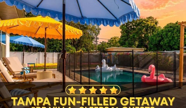 [5BR Family Villa] Pool + Pickleball + Game Room