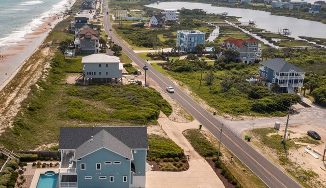 5BR Oceanfront House on Topsail Island with Private Pool - Sleeps 14
