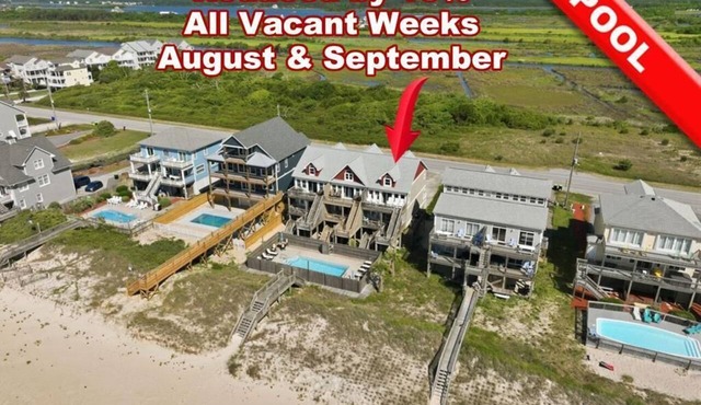 ' A Little Sand and Serenity 4 BR Oceanfront Home - Pet Friendly - Sleeps 12