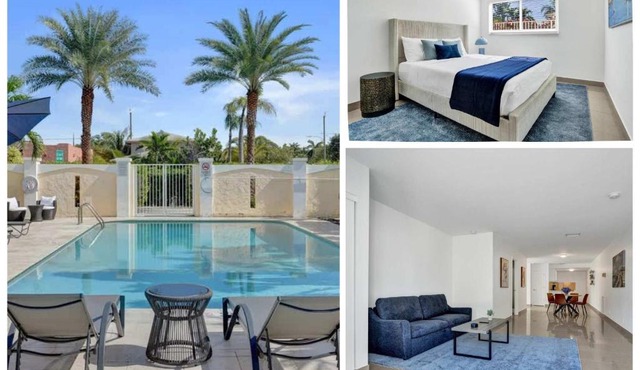 Comfortable Large Suite w Pool at Lake Worth
