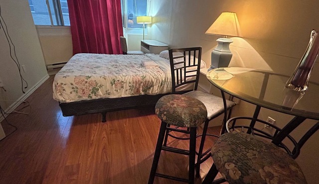Furnished bachelor studio near Dundas/College Station, Toronto Metropolitan Uni.