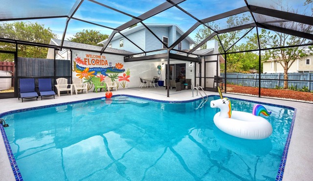 Hibiscus16 Heated Pool Mins to Beaches 2 mins walk to Pickleball/Tennis court