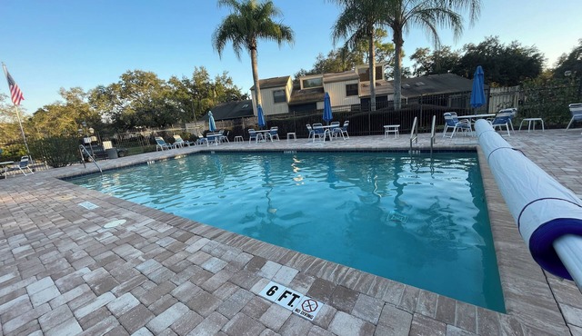 Just steps from the pool. Serene quiet setting 2 Bed, 2 Bath New price -TRY US