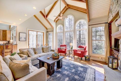 Lake Access + On-Site Creek: Lake Toxaway Home!