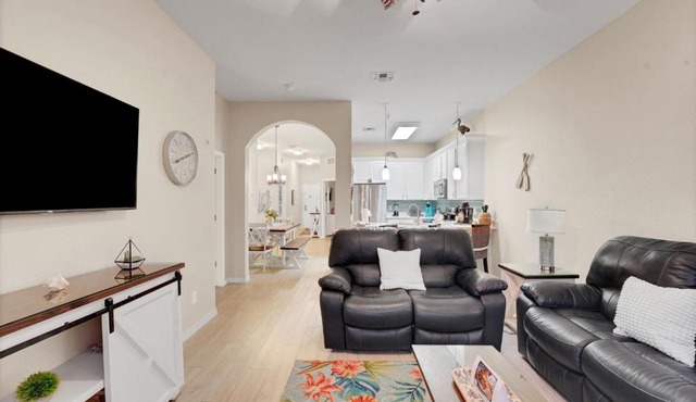 Newly Renovated Condo with stunning view of pond walking trail and tennis courts