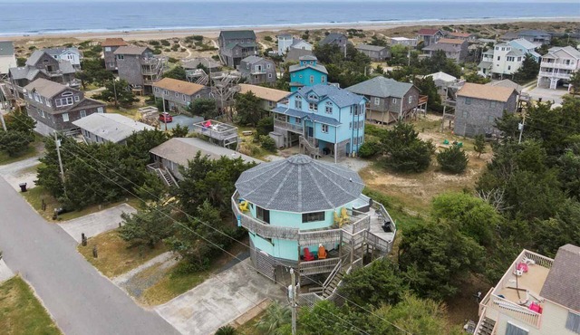 Oceanview Dog Friendly Avon Home w/Hot Tub, Tiki Bar, and Nearby Beach Access