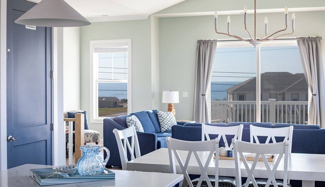 Panoramic View West: 4BR, 3.5BA Oceanview Duplex in Emerald Isle!