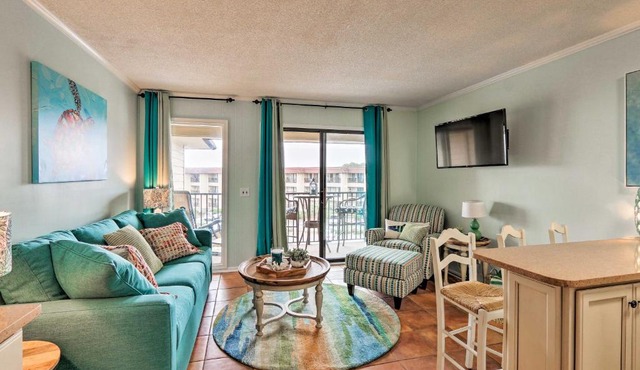 Pool, Beach & Ocean View: Hilton Head Resort Condo