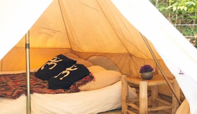 Riverfront Bell Tent Glamping -15 minutes to Bethel Woods Concerts