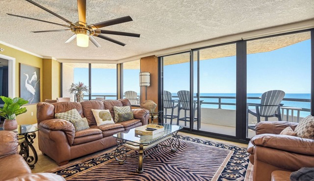 Spacious 3-BR on 9th Floor in amazing Daytona Beach Shores on the NO DRIVE BEACH