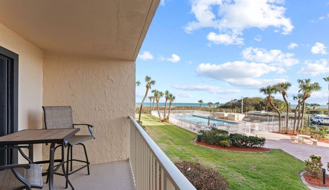 Sunshine & Ocean Views | Balcony, Heated Pool, Shuffleboard + Putting Green ☀️