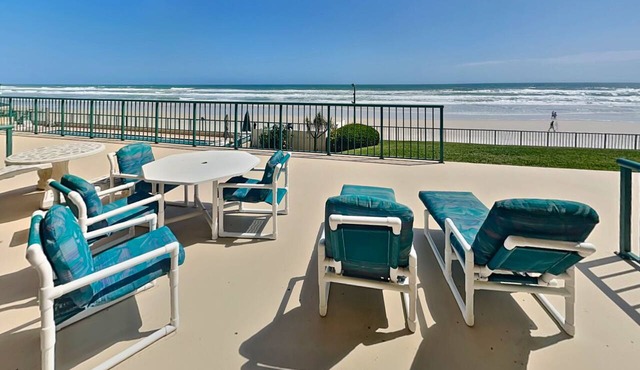 Towers 2 - Ocean Towers 2102 | Beachfront Condo with Ocean Access, Patio + Pool