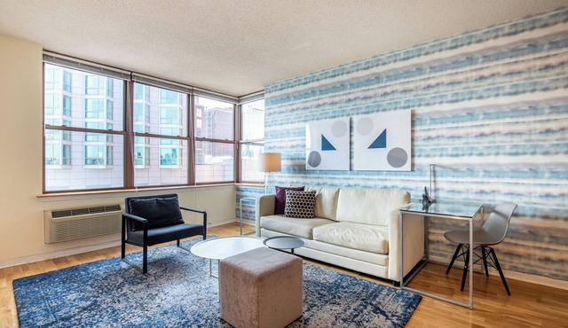 Upscale One Bedroom in Hoboken with View of NYC