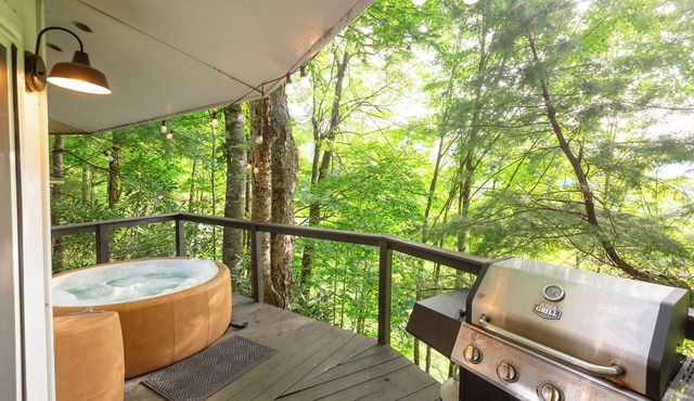 Whimsical Mountain Roundhouse Among the Trees