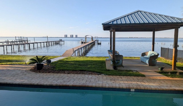 Your Bayfront Retreat with Stunning Water Views, Private Pool, and Dock.