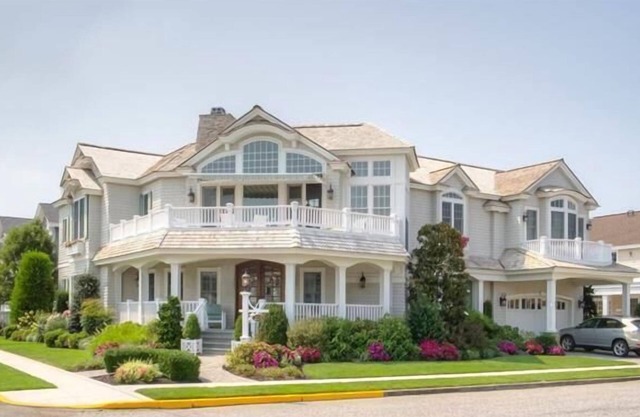 Enjoy your vacation in this lovely Stone Harbor Custom Built home feature 5 bedrooms, 6 full baths and 1 half bath.