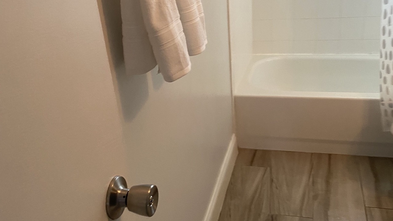 Photo of Bathroom in Winter Woods