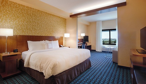 Suite, 1 King Bed with Sofa bed, Hearing Accessible