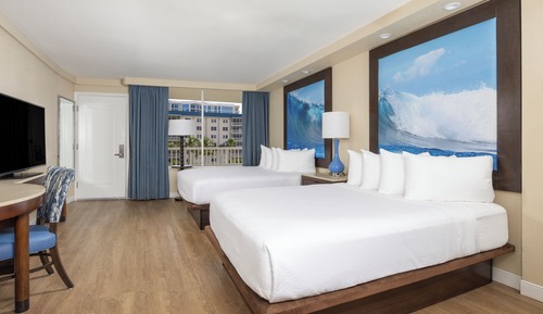 Standard Room, 2 Queen Beds, Kitchenette, Tower (Tiki Tower | Standard View)