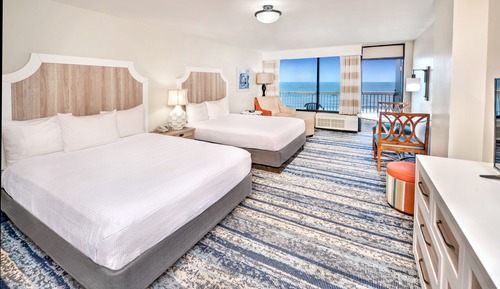 Superior Double Room, 2 Queen Beds, Kitchen, Ocean View
