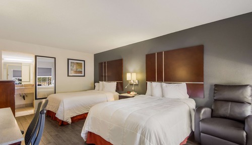 Standard Room, 2 Double Beds, Smoking, Refrigerator & Microwave