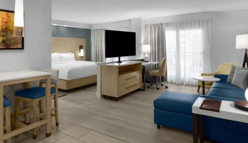 Studio Suite, Guest room, 1 King, Non-Private Sofa bed (Hearing Accessible)